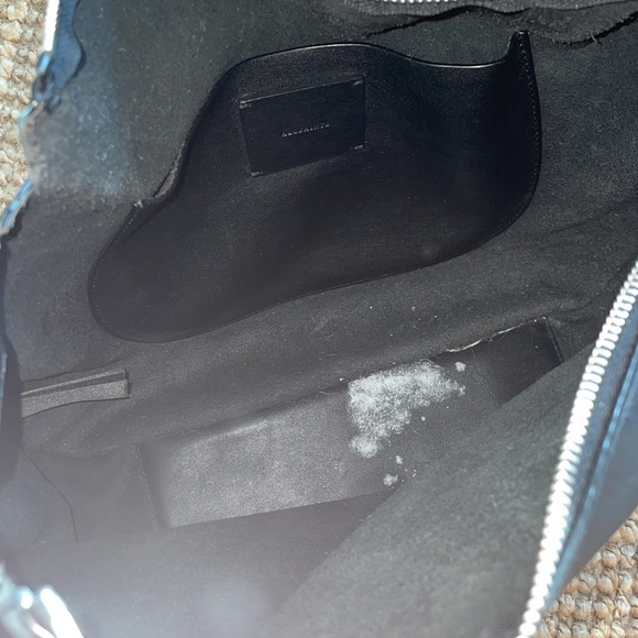 FINAL 💓💓 Black Leather ALL SAINTS Bag - cross body AND over shoulder ✨ - Picture 4 of 8